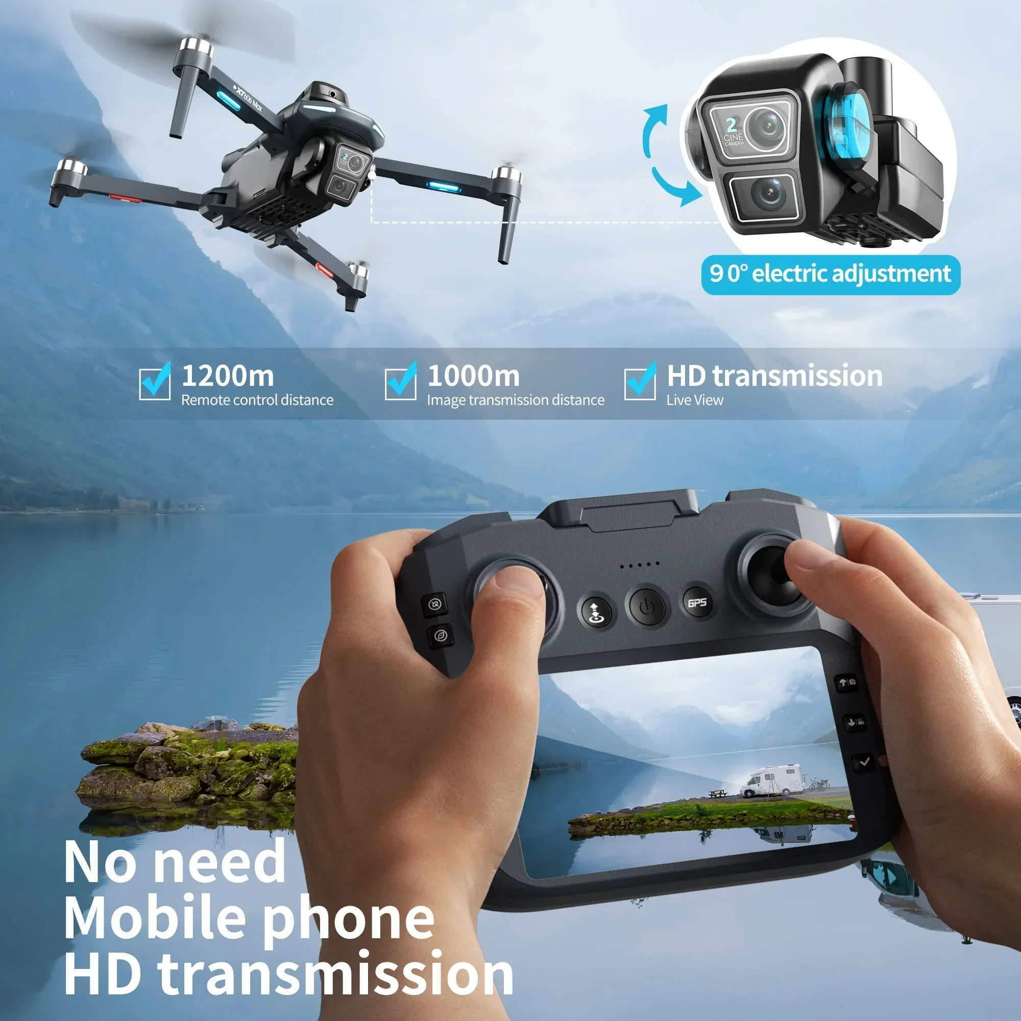 Lenovo XT606 MAX GPS Drone 4k  - Drone Surveying review and price