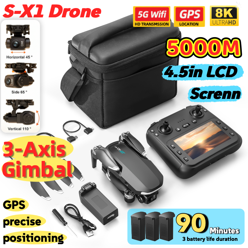 S-X1 MAX GPS Drone with 3-Axis - Drone Multispectral review and price