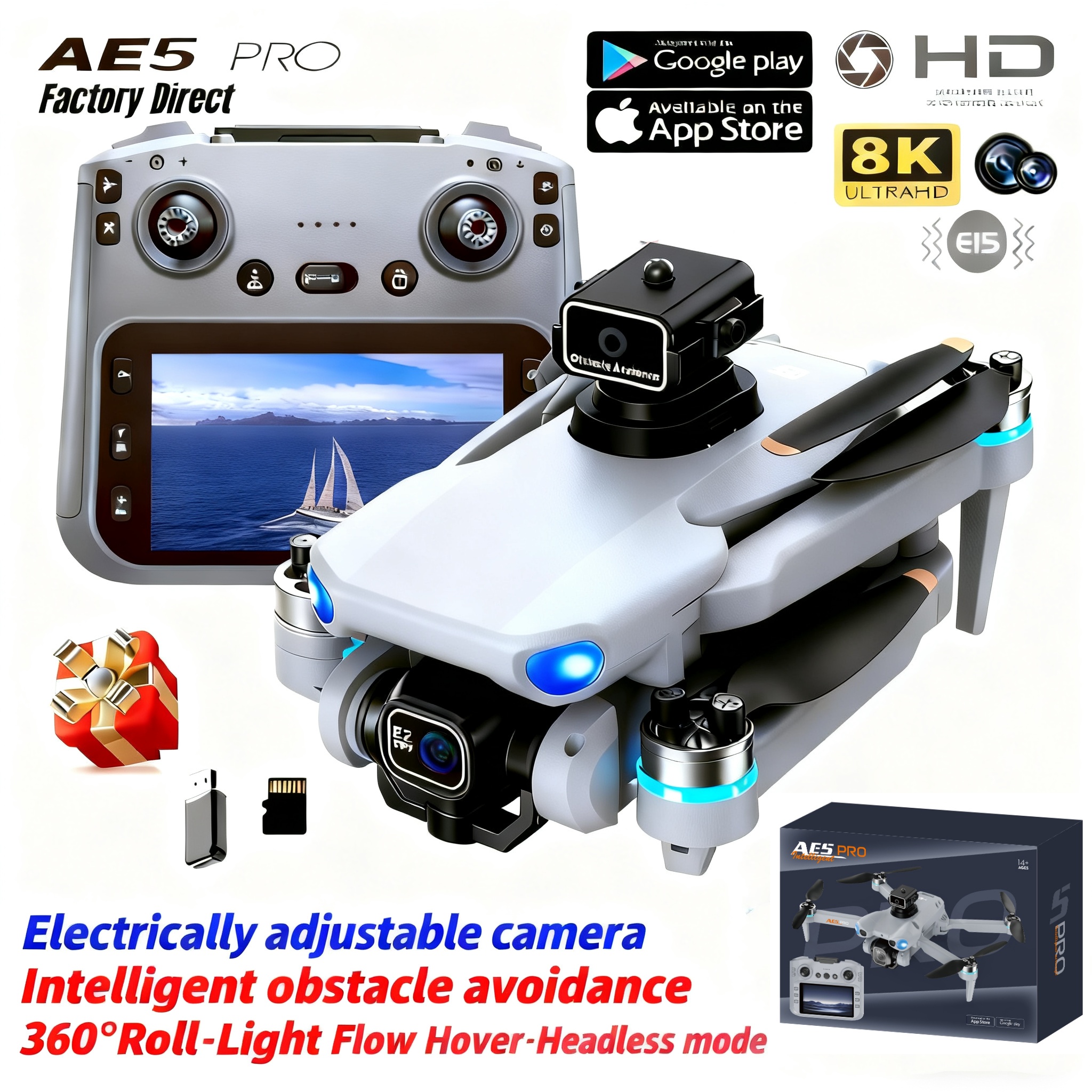 2026 New AE5 Pro Drone 8K HD 4 - Drone Multispectral review and price