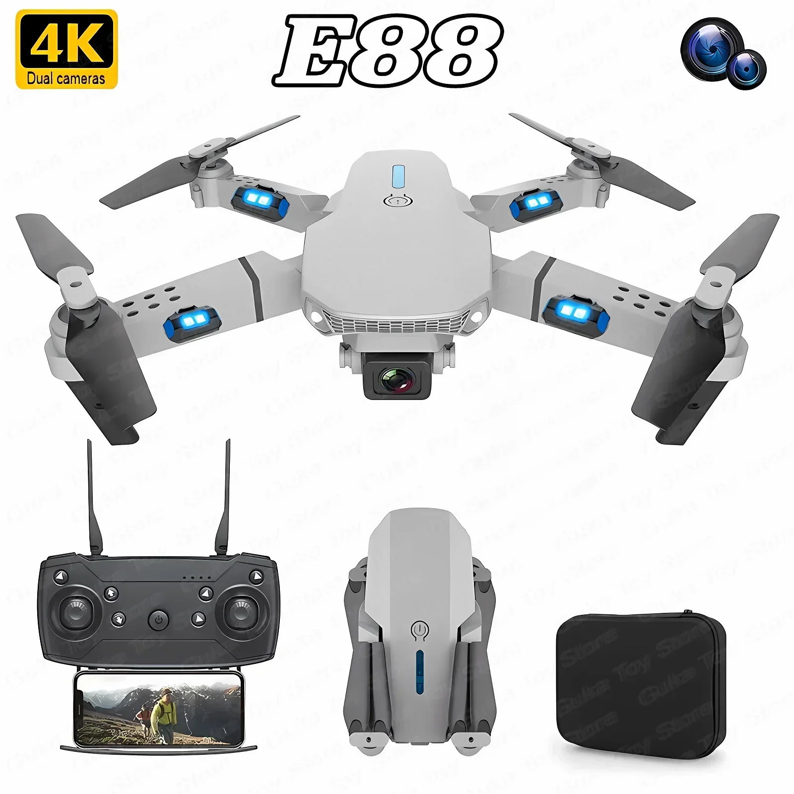 E88 Pro WIFI FPV Drone Wide An - Drone Aerial Photography review and price