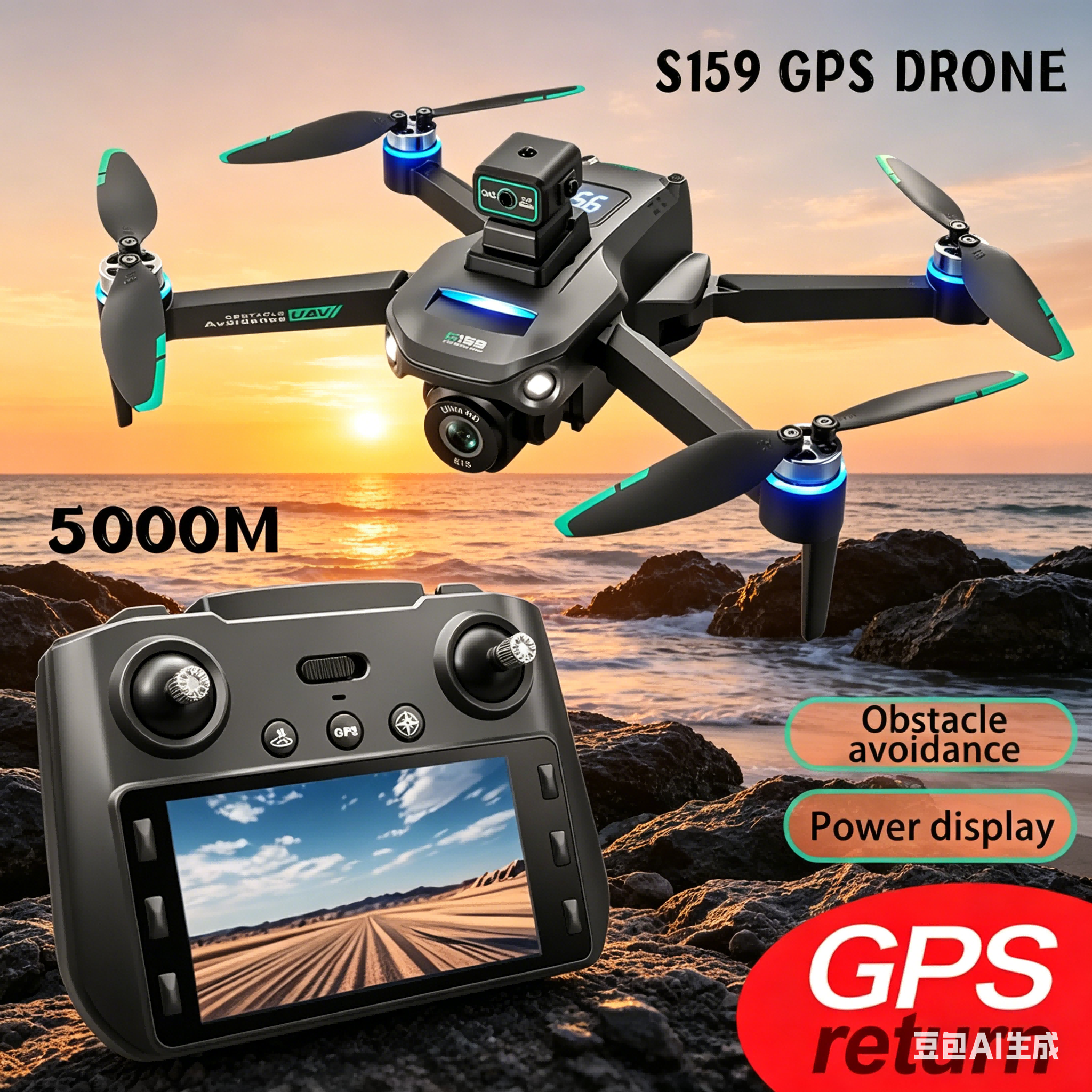 S159 GPS Drone 4K Profesional  - Drone Lidar review and price